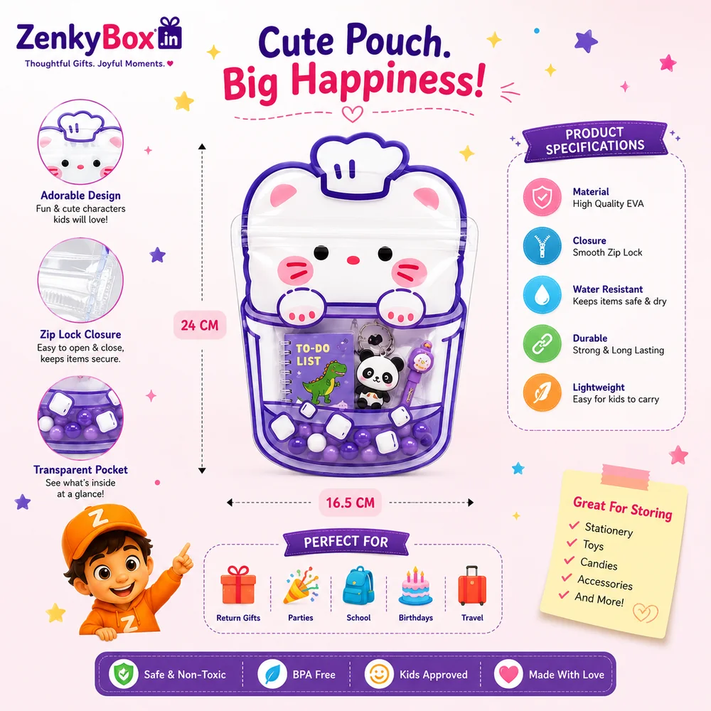 Cat Boba Zipper Pouch — ZenkyBox Bags & Pouches | view 3
