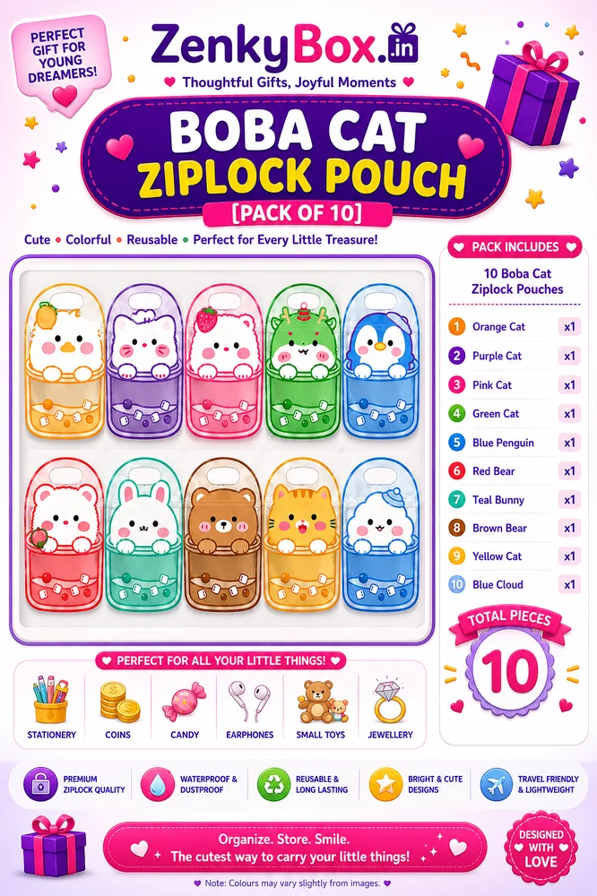 Cat Boba Zipper Pouch (Pack of 10) — ZenkyBox Bulk Packs | view 2