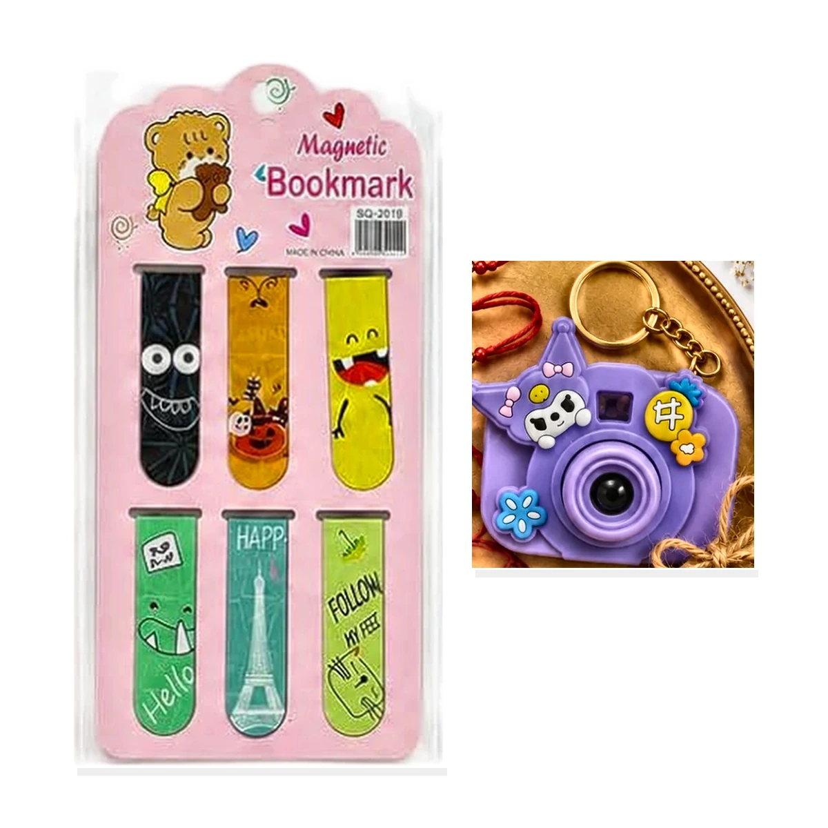 Bookmark + Camera Keychain Combo — ZenkyBox combo