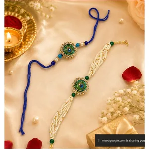 Bhai Bhabhi Evil Eye Rakhi Set with Lumba — ZenkyBox Combo Packs | view 2