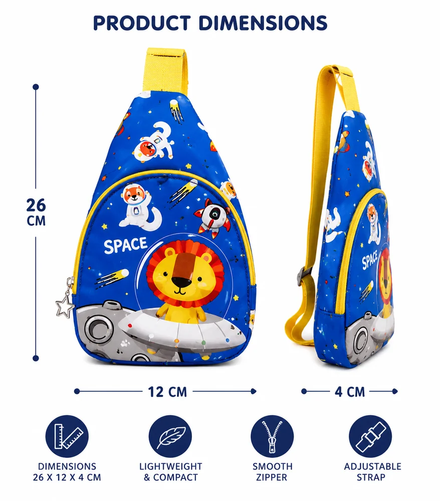 Space Lion Sling Bag — ZenkyBox Bags & Pouches | view 4