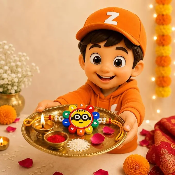 Space Lion Sling Bag with Minion Rakhi (Kids Combo) — ZenkyBox Bags & Pouches | view 5