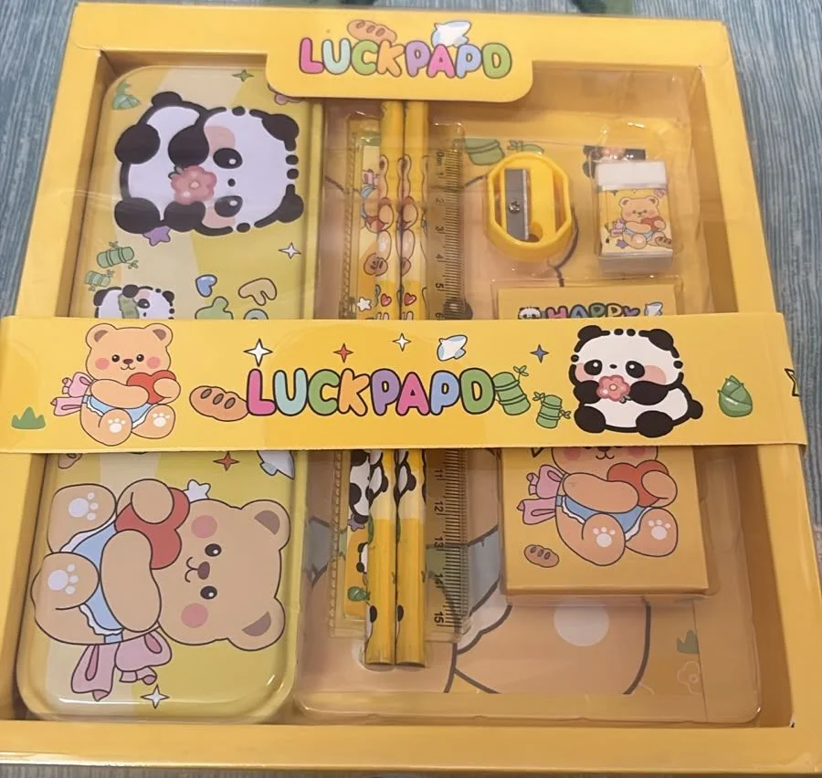 Bear Theme Stationery Combo (5-in-1) — ZenkyBox