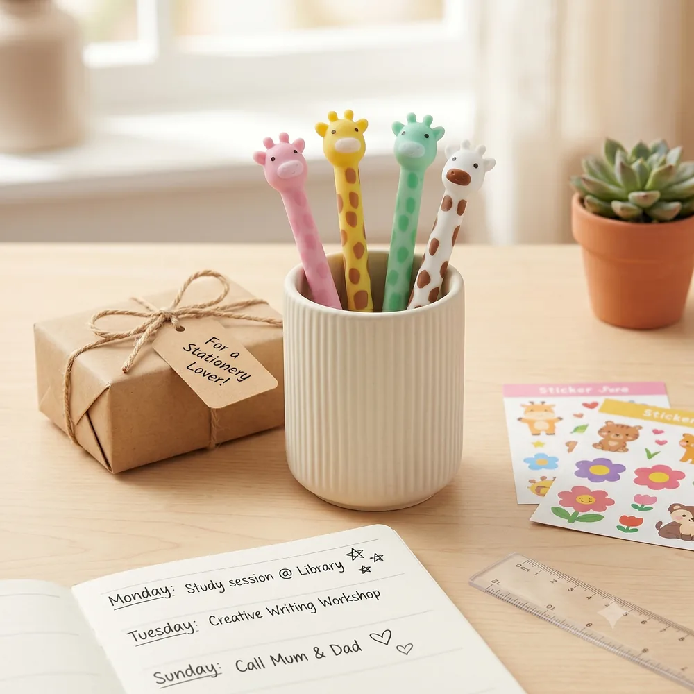 Giraffe Pen Set (Pack of 4) — ZenkyBox Bulk Packs | view 4
