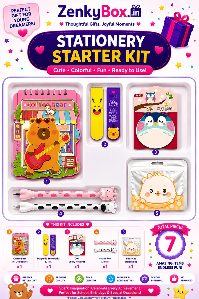 Stationery Starter Kit (7-in-1) — ZenkyBox