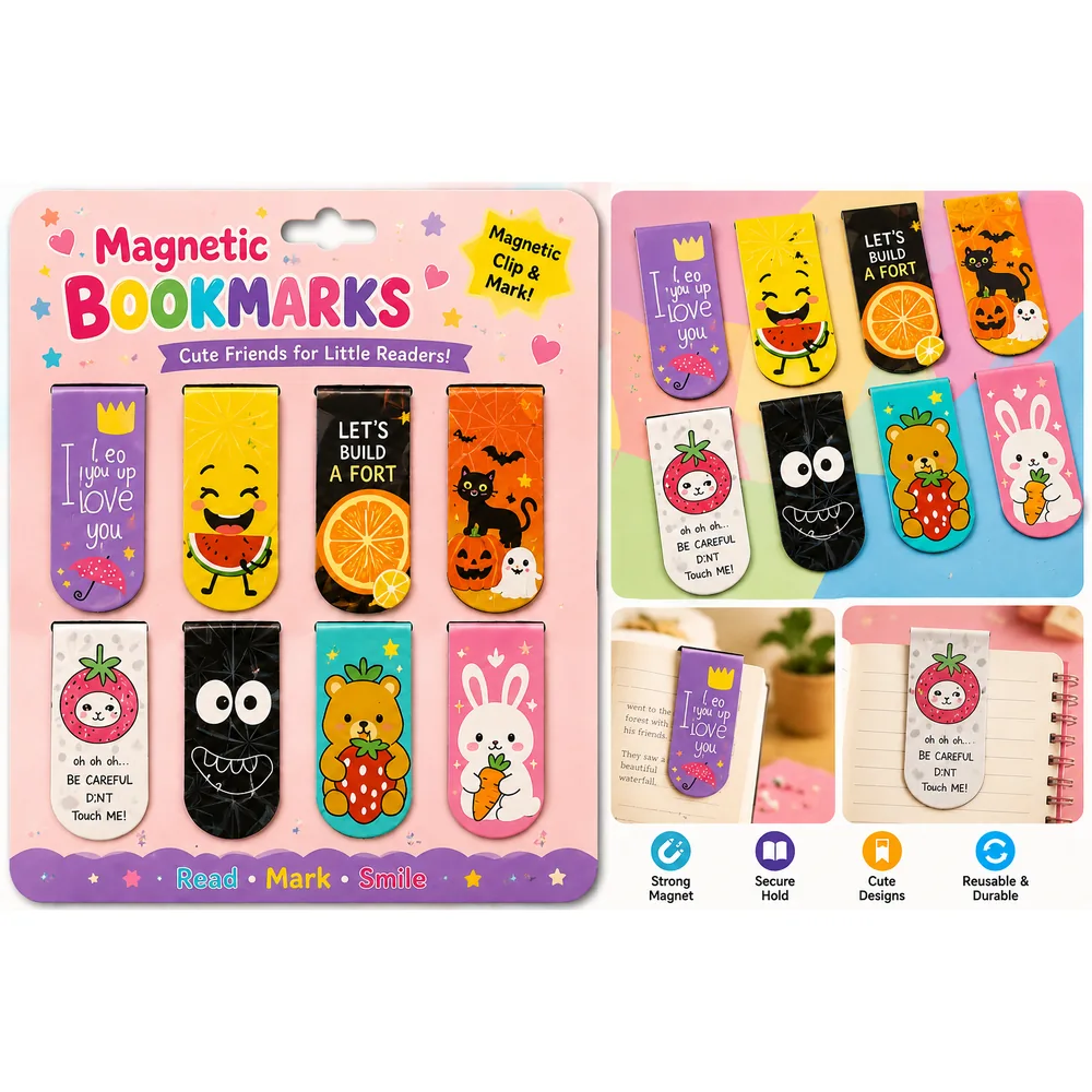 Magnetic Bookmark Set (6 Pcs) — ZenkyBox