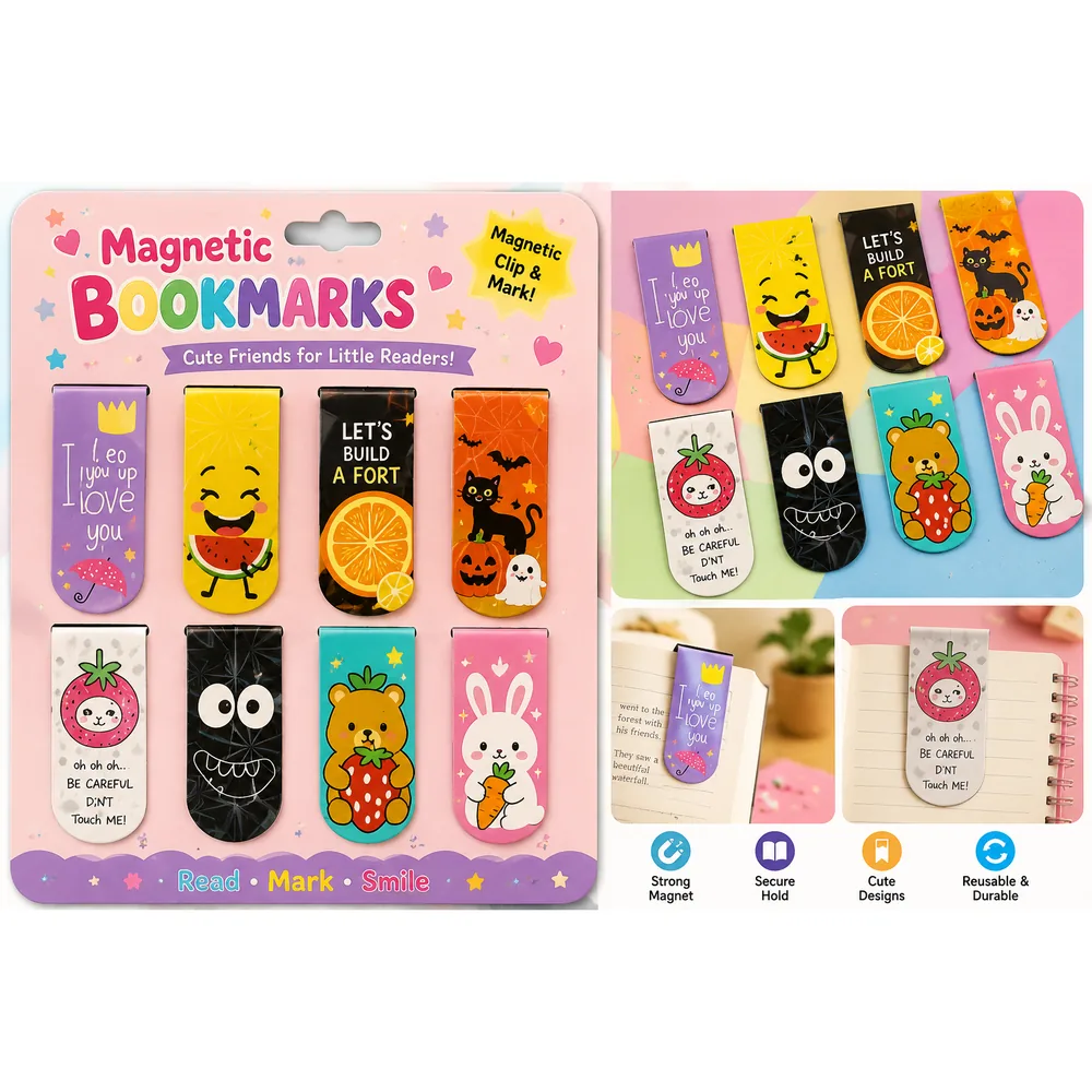Magnetic Bookmark Set (6 Pcs) — ZenkyBox Stationery | view 4