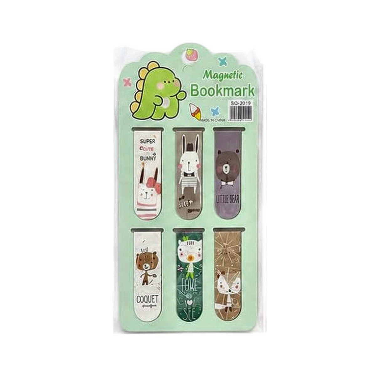 Magnetic Bookmark Set - Bunny & Bear (6 Pcs) — ZenkyBox