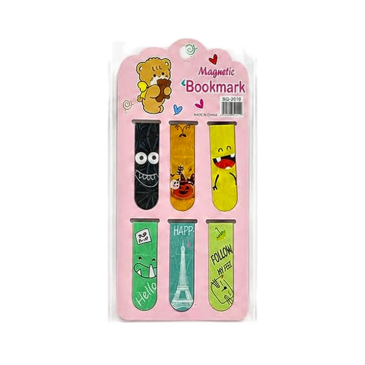 Magnetic Bookmark Set - Funny Faces (6 Pcs) — ZenkyBox