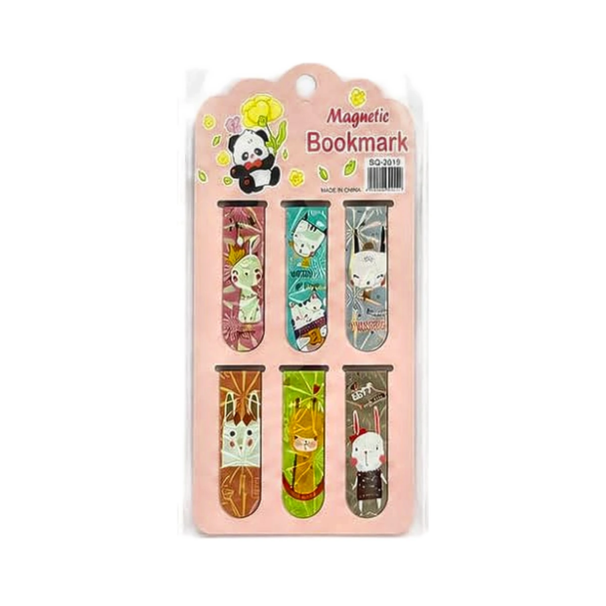 Magnetic Bookmark Set - Panda & Bunny (6 Pcs) — ZenkyBox