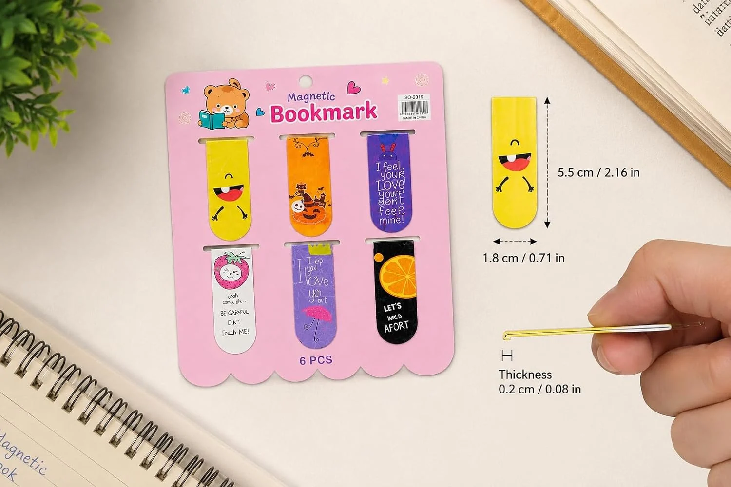 Magnetic Bookmark Set - Little Readers (8 Pcs) — ZenkyBox Stationery | view 5