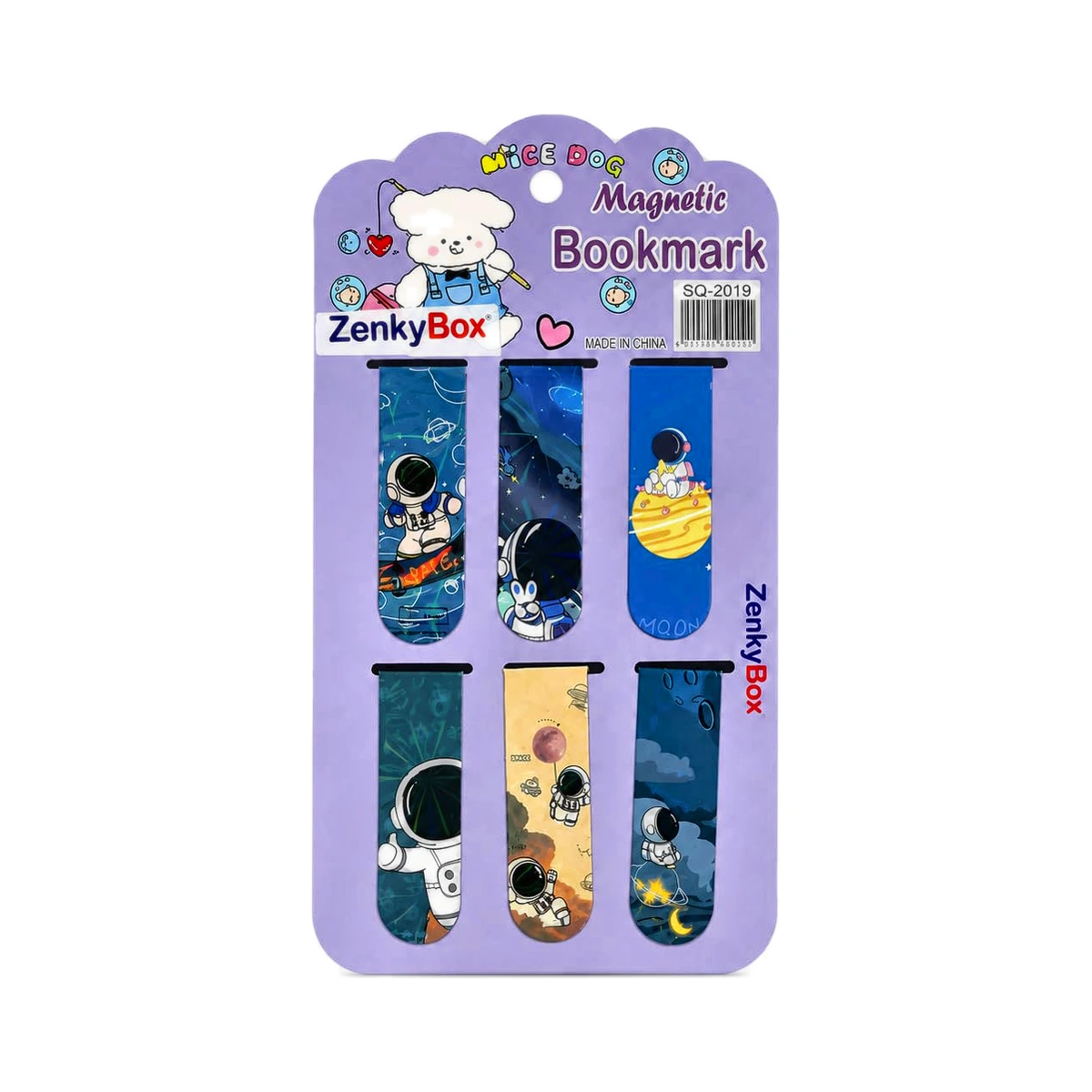 Magnetic Bookmark Set - Space Astronaut (6 Pcs) — ZenkyBox