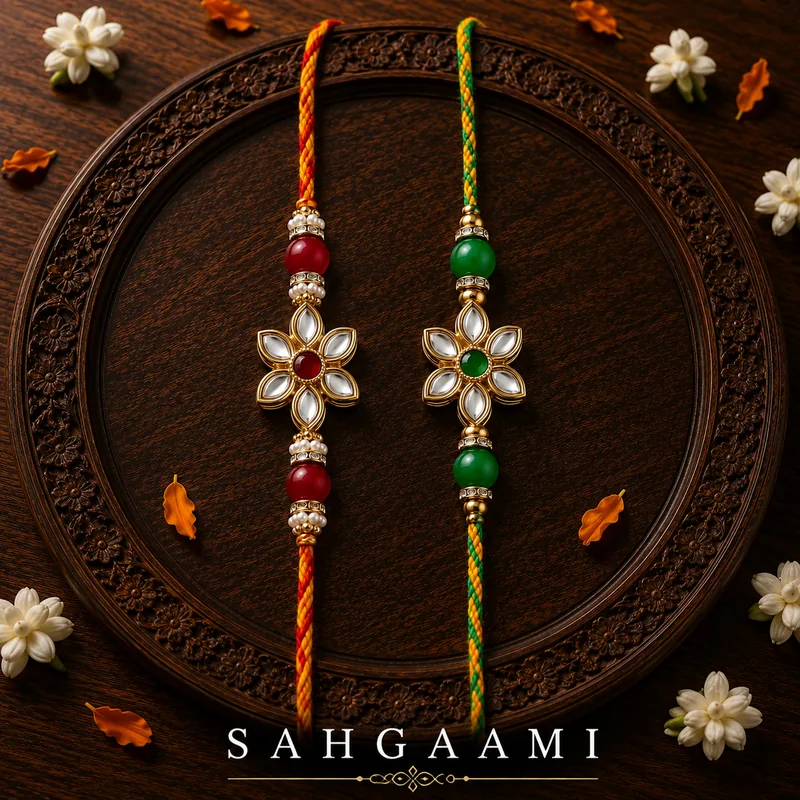 Sahgaami — handcrafted designer rakhi by ZenkyBox (2025 Atelier, sold out)
